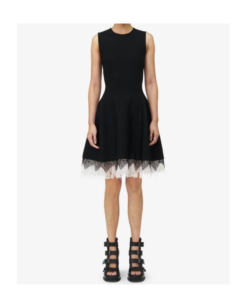 McQueen Black Sleeveless Dress