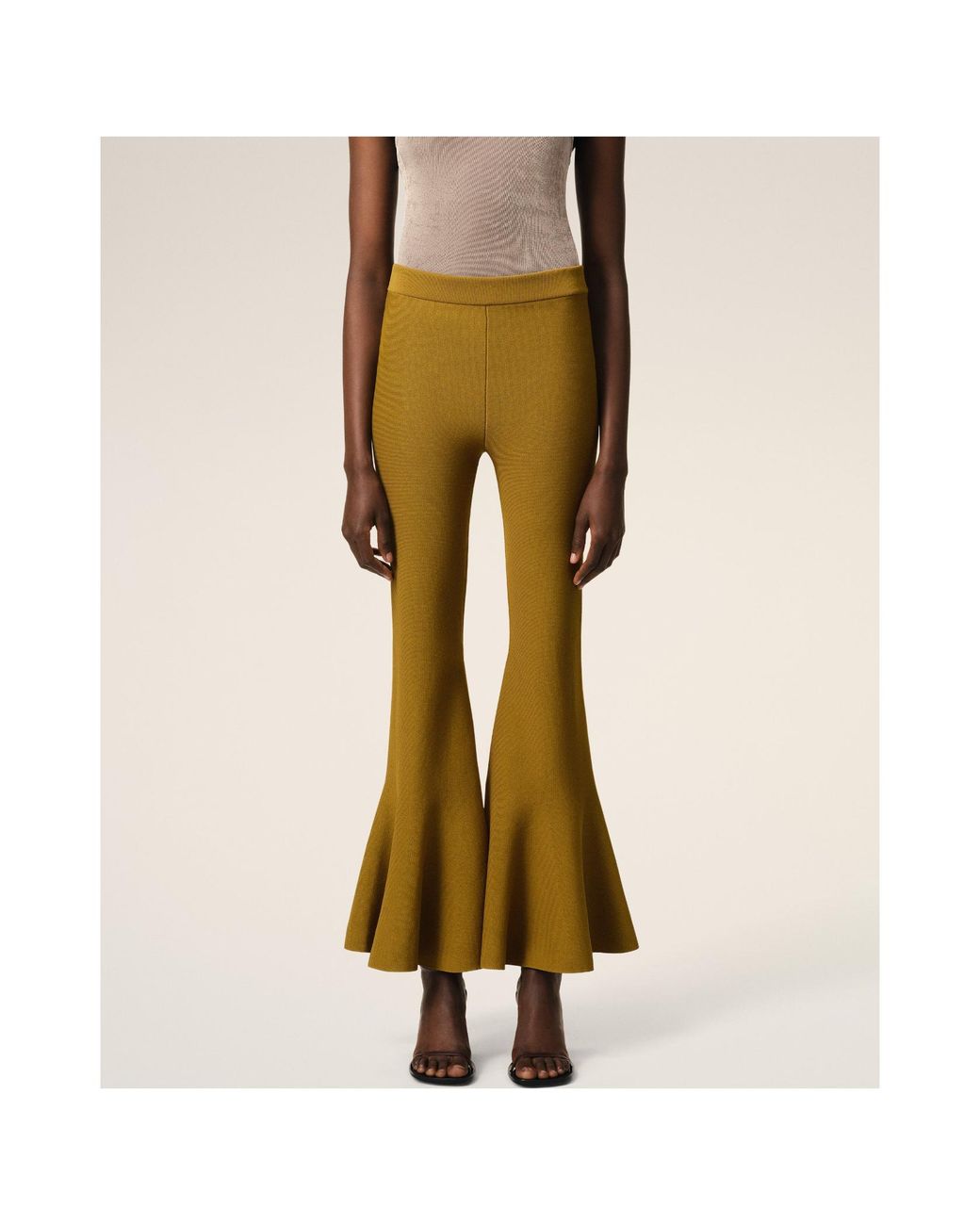 AMI Orange Wide Trousers