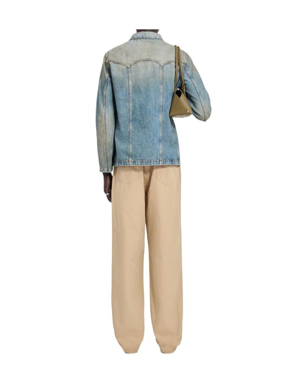 MM6 by Maison Margiela Blue Denim Trucker Jacket for men