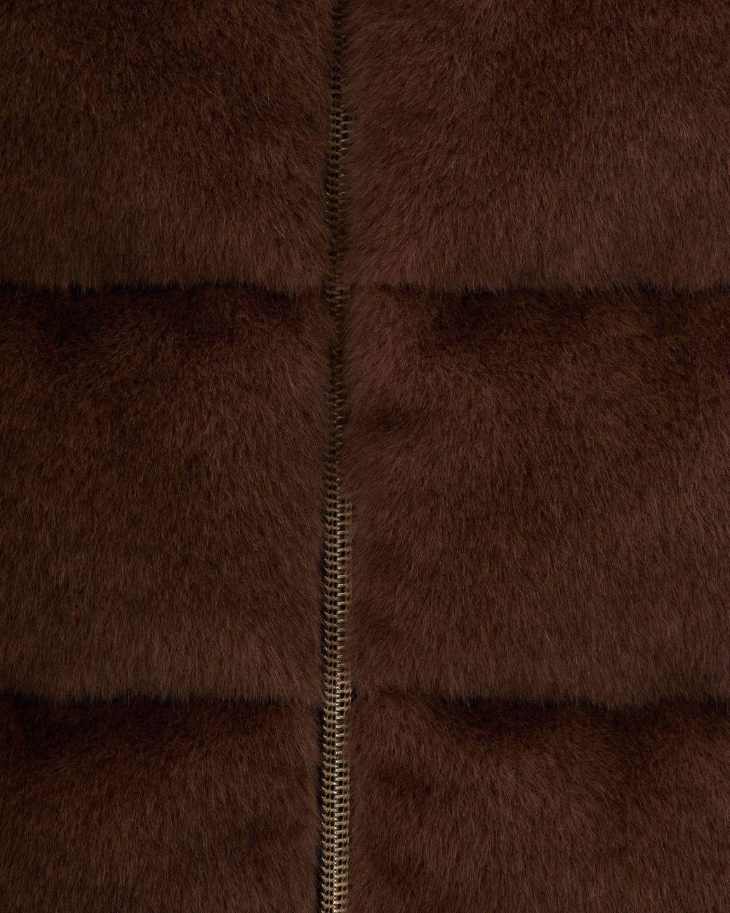Herno Brown Quilted High-Neck Down Jacket