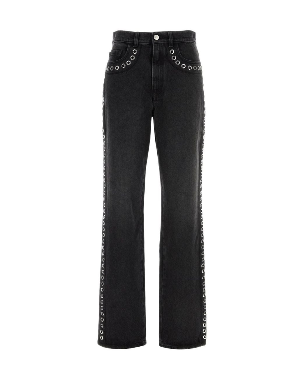 Marni Black Eyelet Jeans