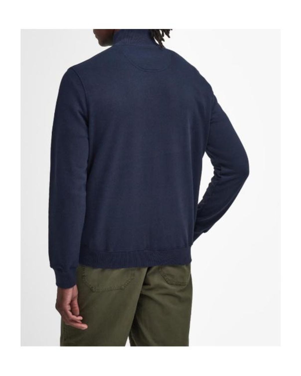 Barbour Blue Beckhill Half-Zip Sweatshirt for men