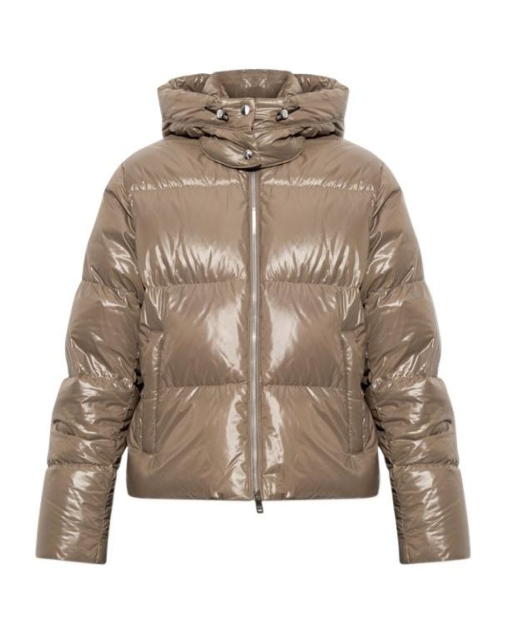 Moose Knuckles Brown Detachable Hooded Down Jacket