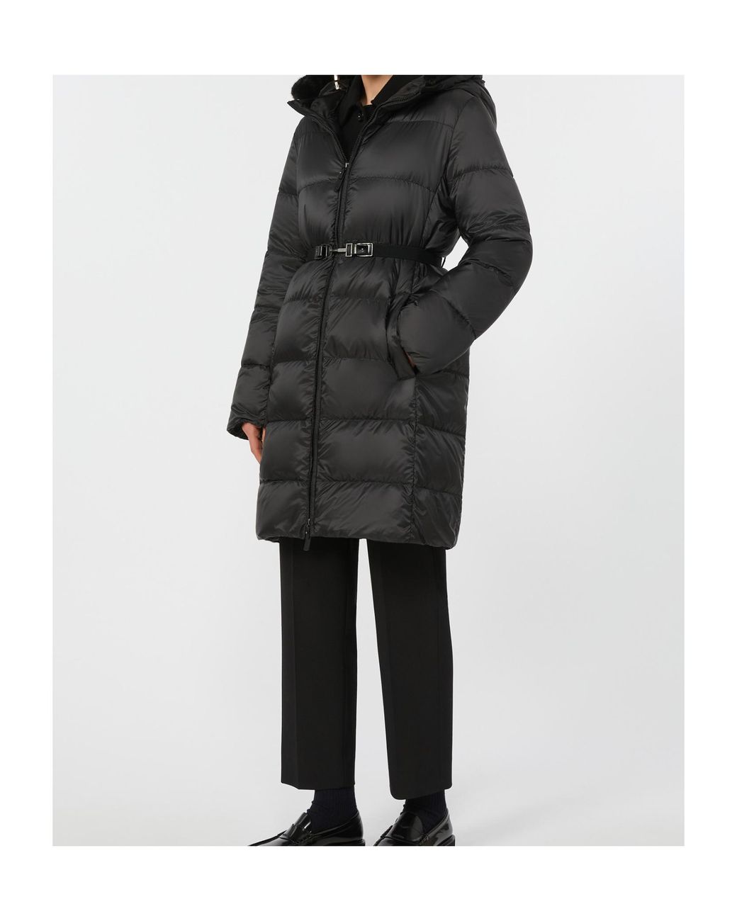 Max Mara Black The Cube Seipar Down Jacket