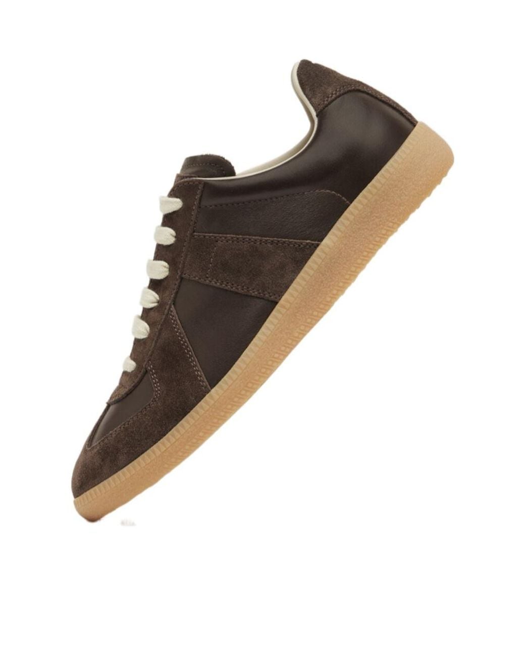 Maison Margiela Brown Replica Lace-Up Sneakers