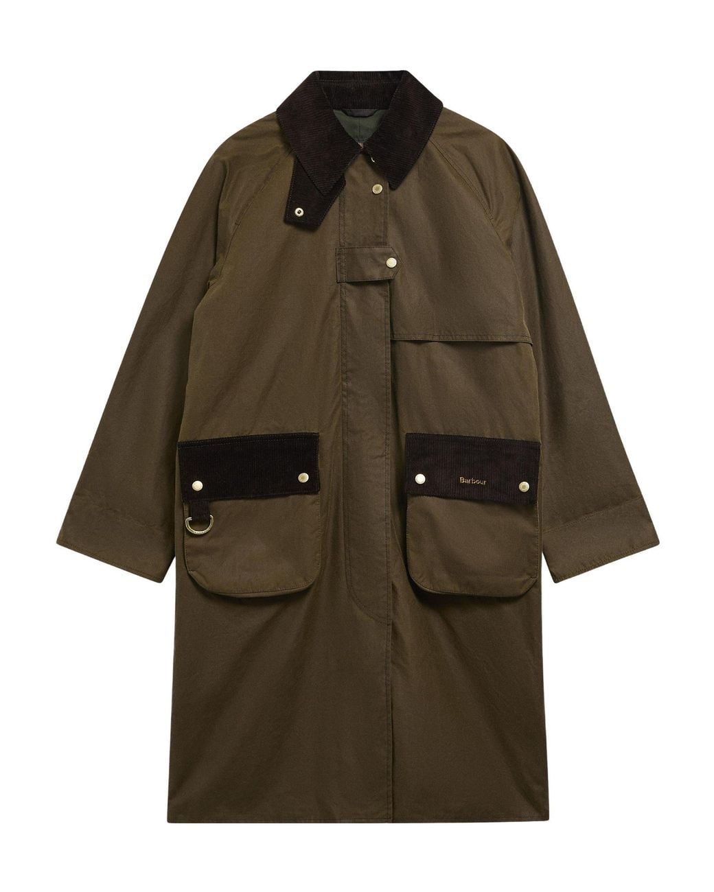 Barbour Brown Corduroy Collar Field Coat