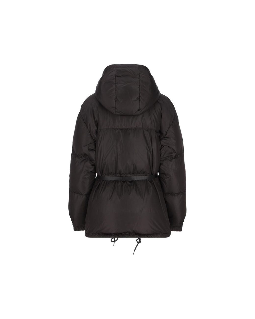 Prada Black Logo Plaque Padded Jacket