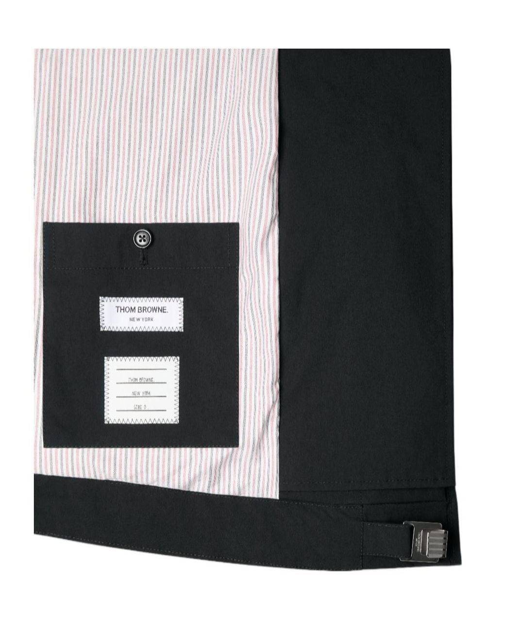 Thom Browne Black Tech Mariner Jacket for men