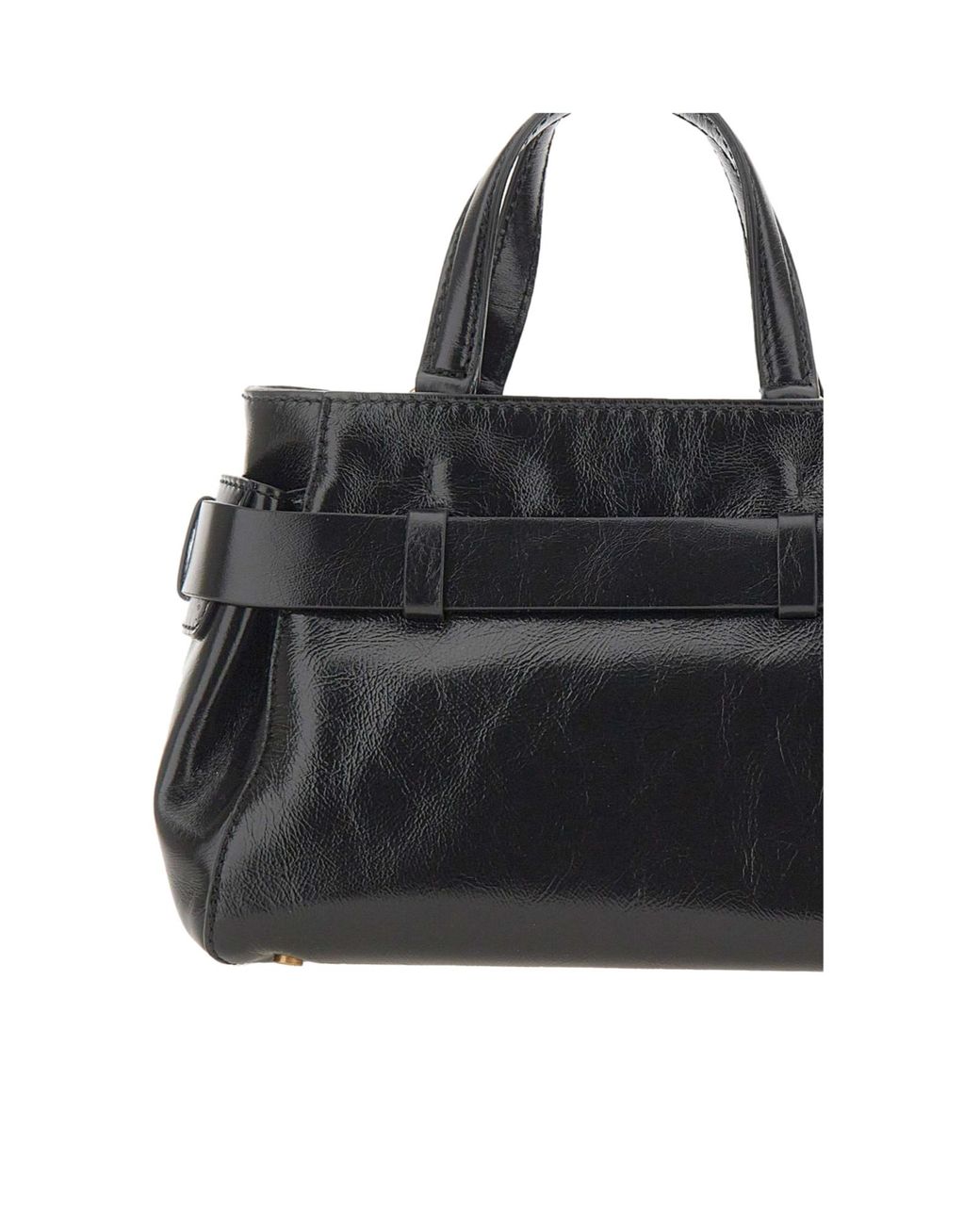 Gianni Chiarini Black Miranda Top Handle Tote Bag