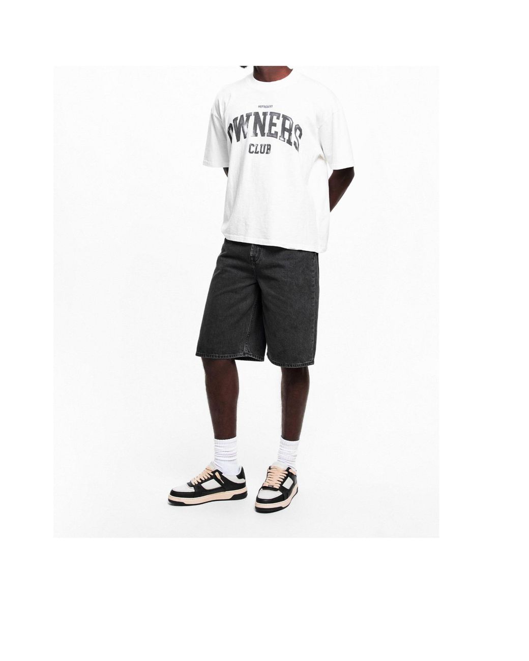 Represent Black Minimal Lowtop Sneakers