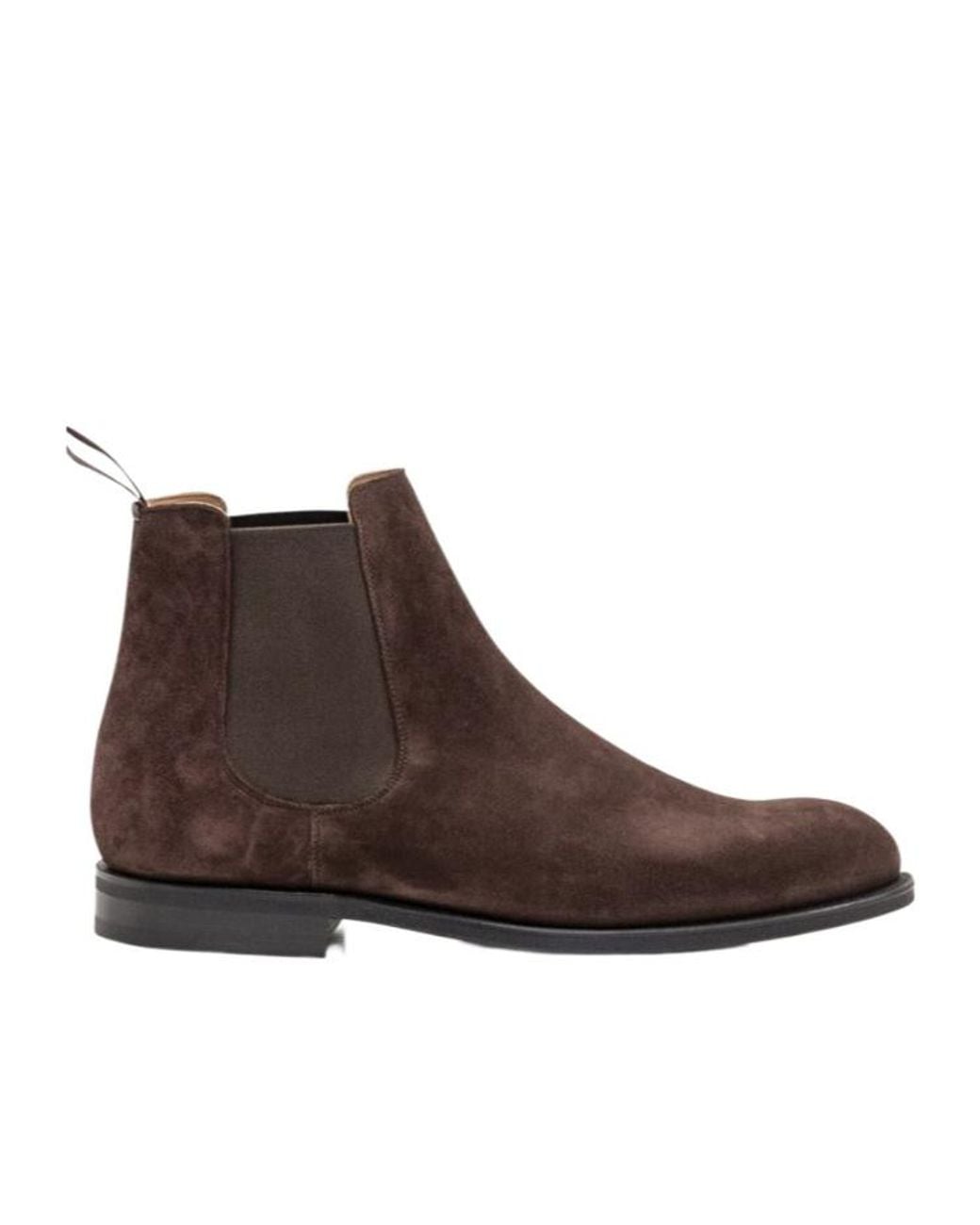 Church's Brown Round-Toe Ankle Boots for men