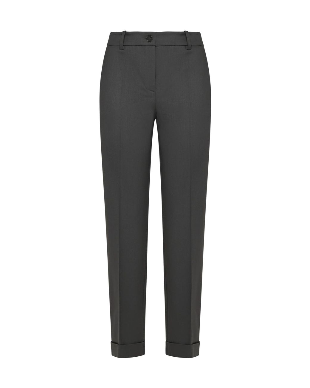 P.A.R.O.S.H. Gray Tailored Virgin Wool-Blend Trousers