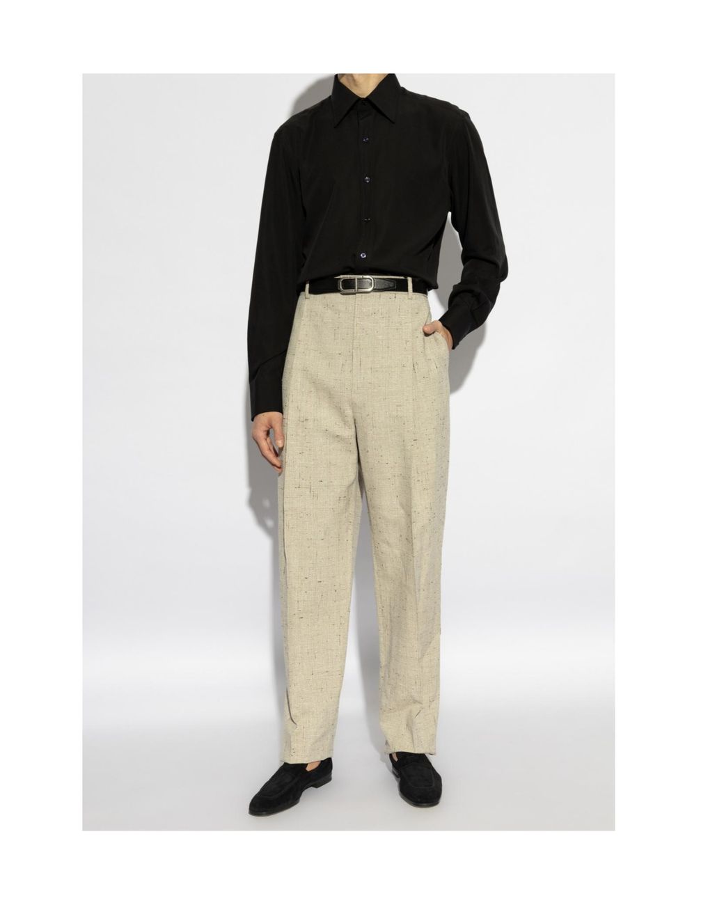 Tom Ford Black Buttoned Long-Sleeved Shirt for men