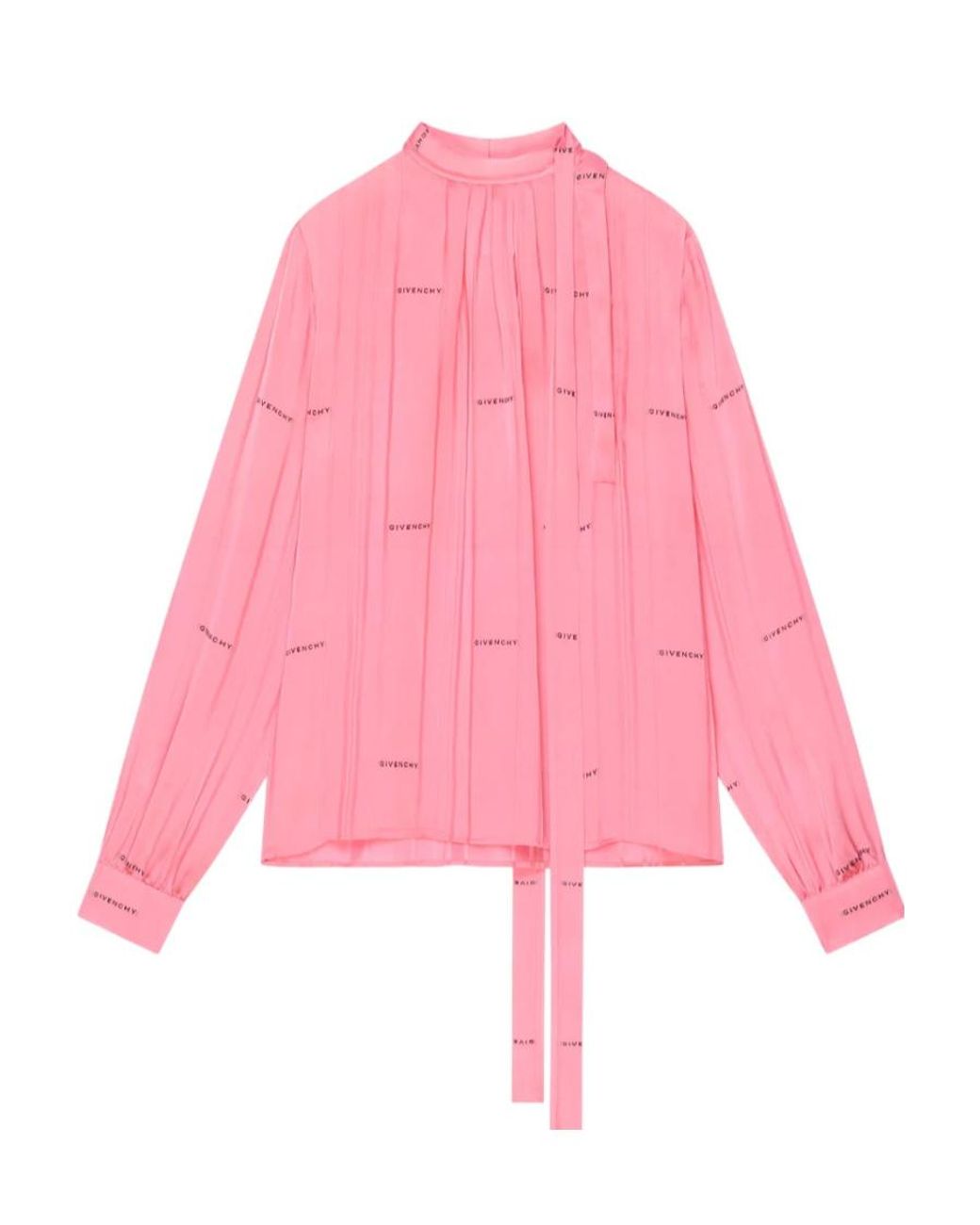 Givenchy Pink Logo Knot Shirt
