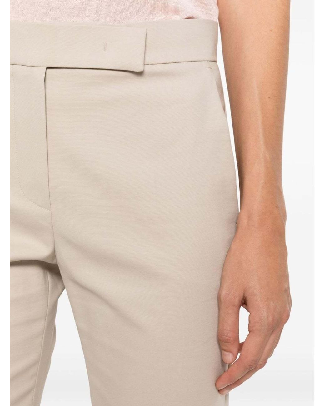 Max Mara Natural Casual Pants With Pockets