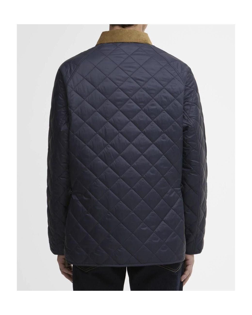 Barbour Blue City Bedale Quilted Corduroy-Collar Jacket for men