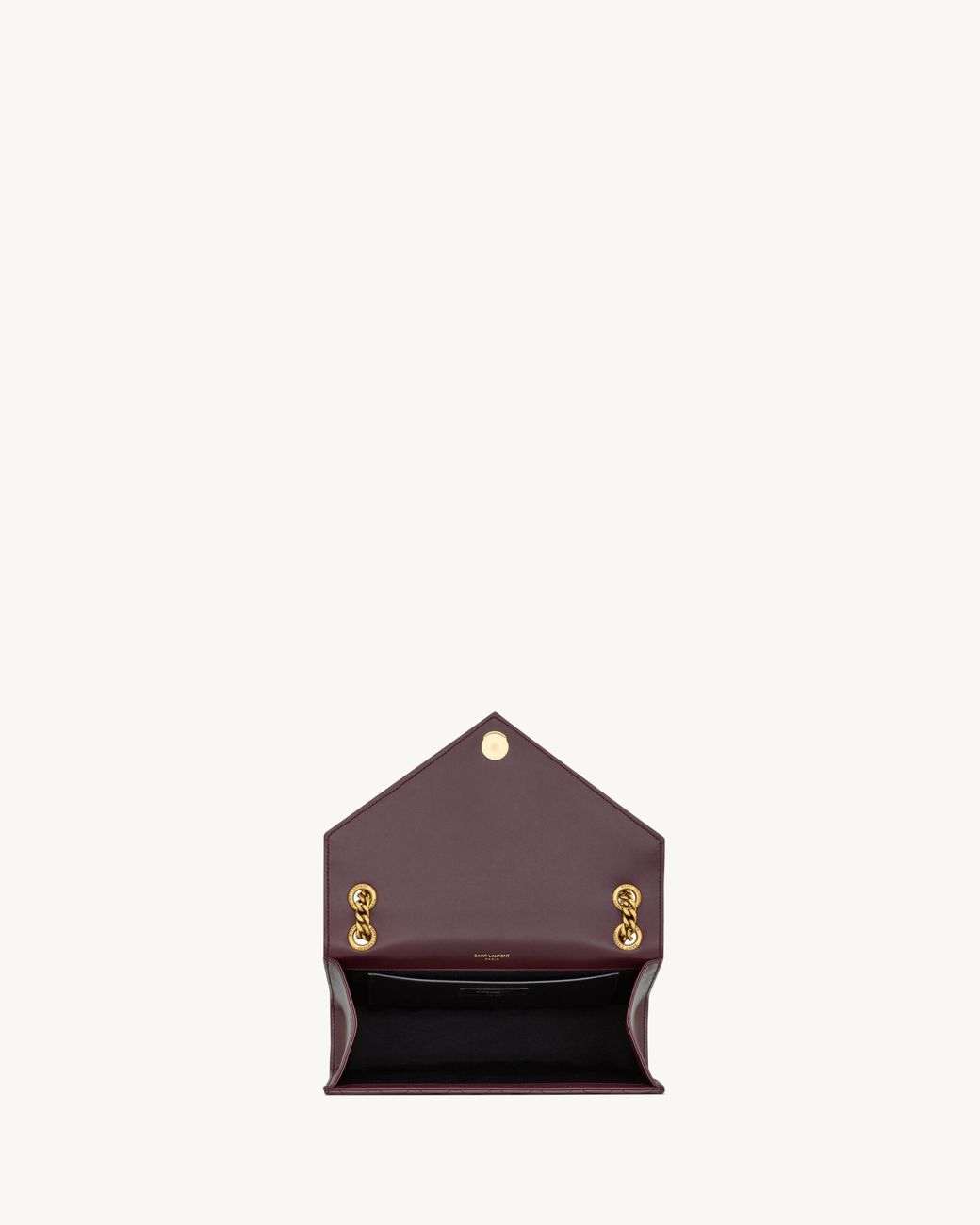 Saint Laurent Purple Envelope Shoulder Bag