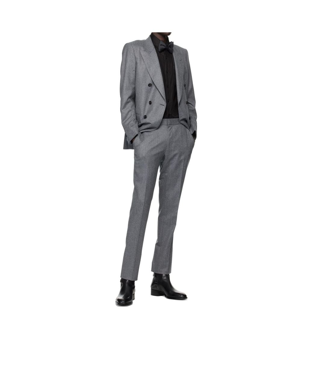 Tom Ford Black Polka Dot Bow Tie for men
