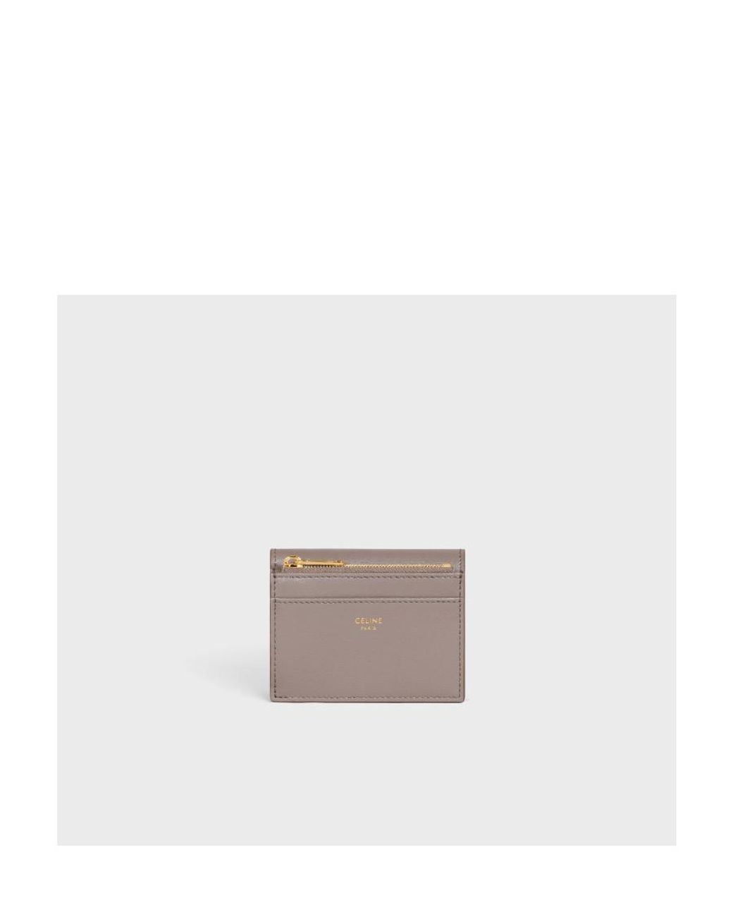 Céline Gray Compact Wallet Triomphe