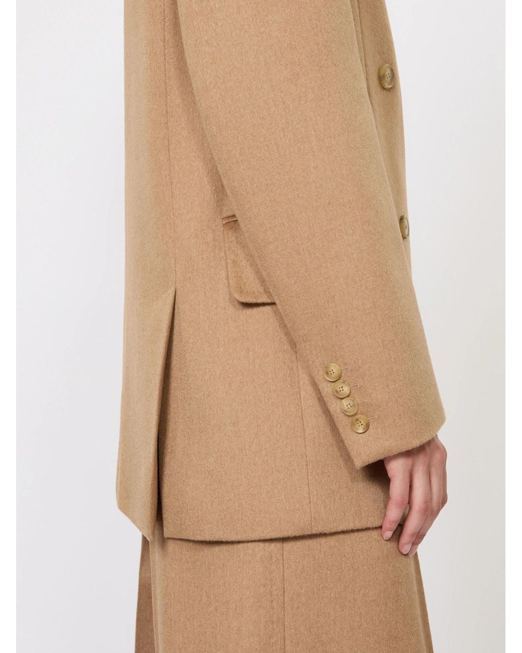 Max Mara Natural Olimpia Double-Breasted Blazer
