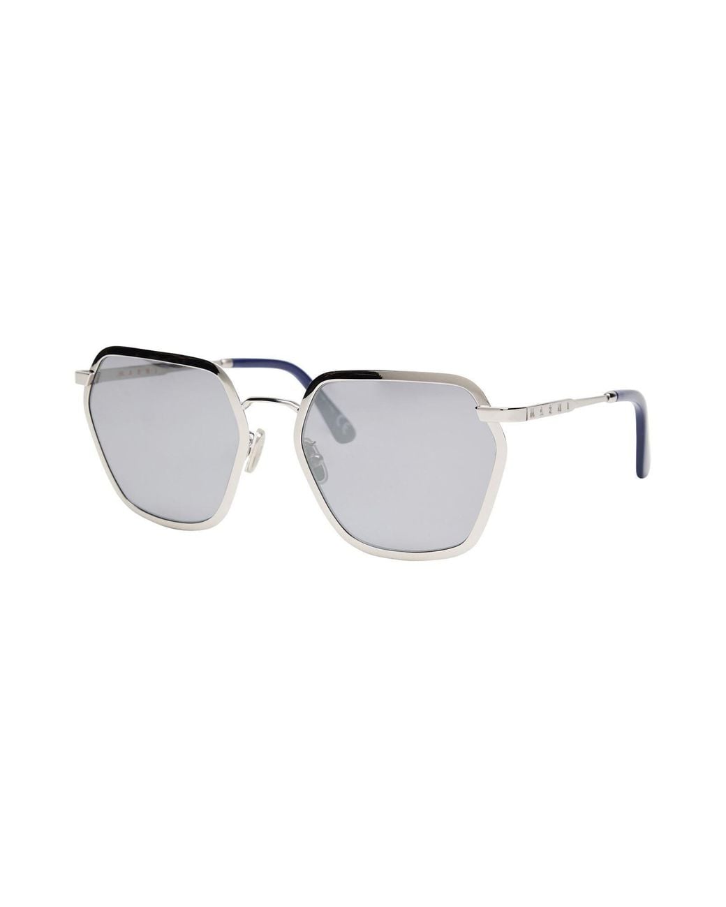 Marni White Minimalist Geometric Sunglasses