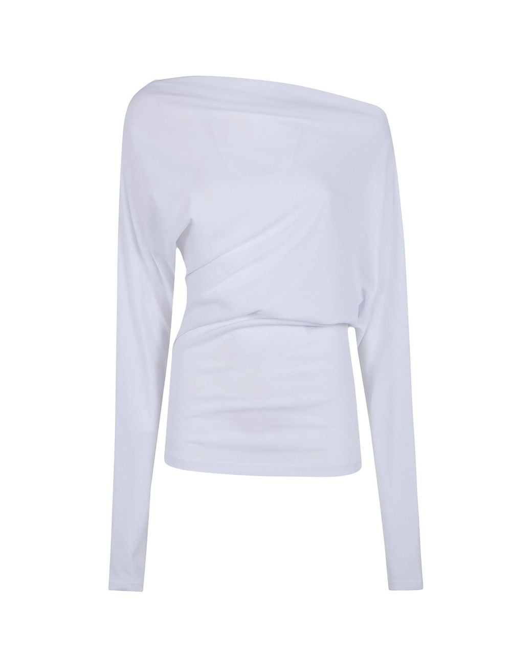 Ann Demeulemeester Blue Drop Shoulder Top