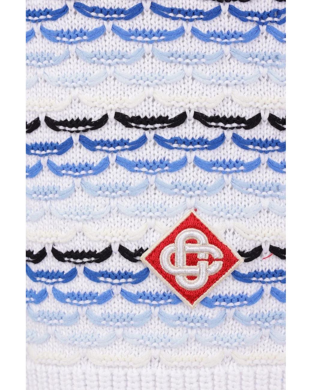Casablanca Blue Logo Patch Drawstring Shorts for men