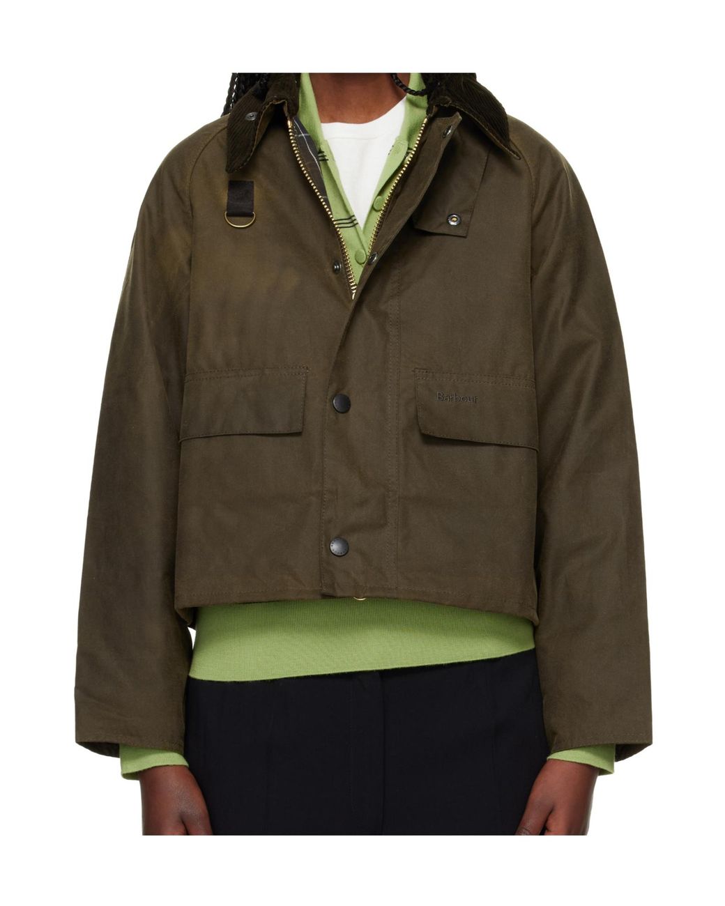 Barbour Brown Spey Slim Waxed Jacket for men
