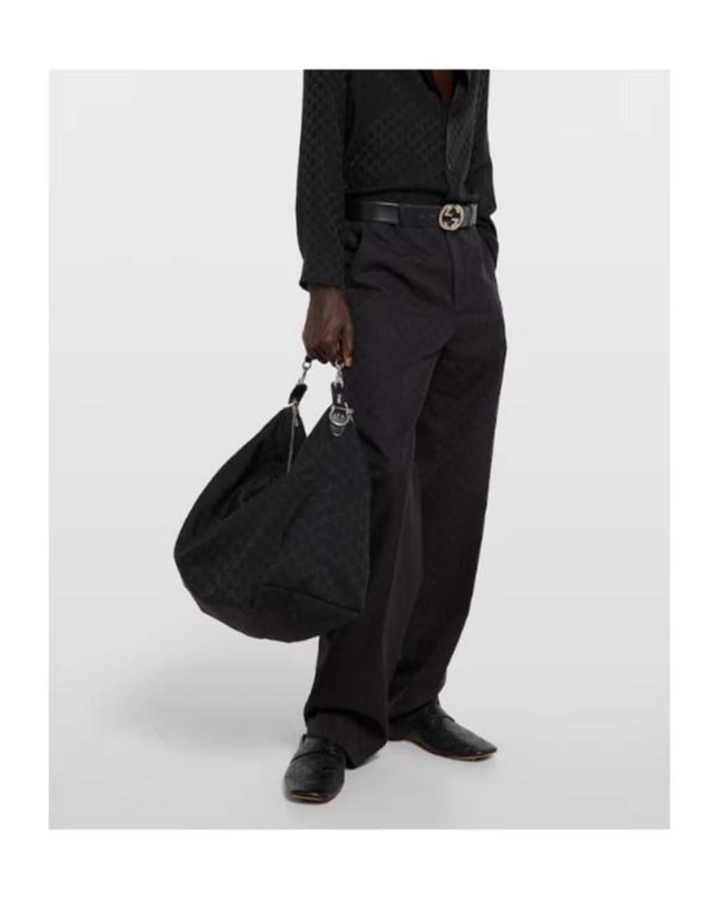 Gucci Black Brera Large Crossbody Bag for men