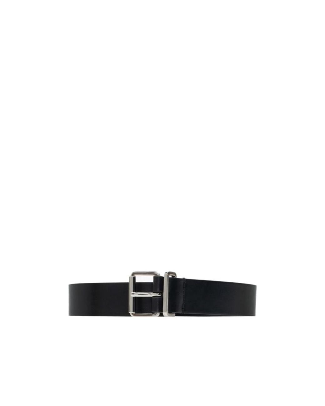 DSquared² White Logo-Embossed Buckle Belt for men