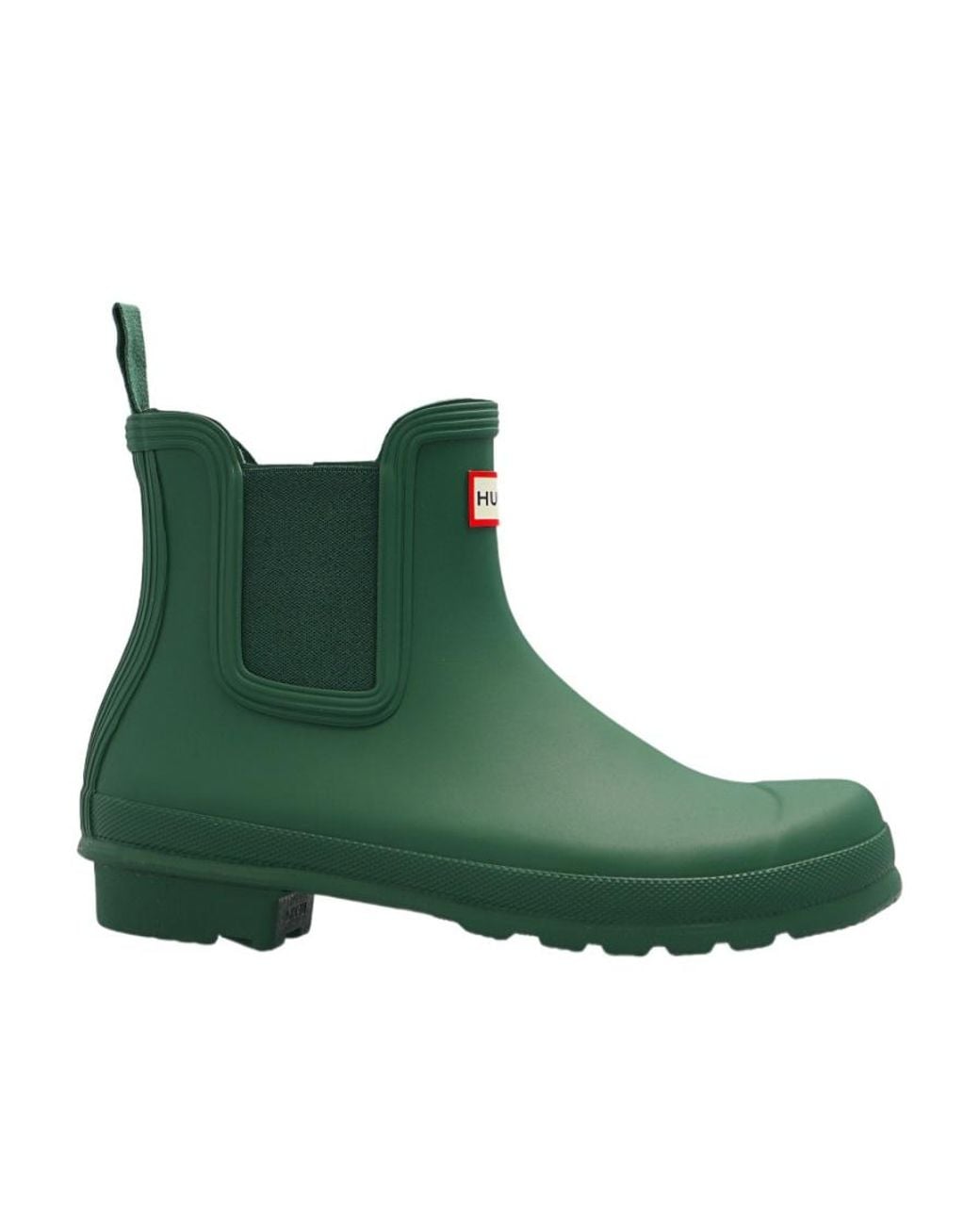 Hunter Green Original Chelsea Rain Ankle Boots