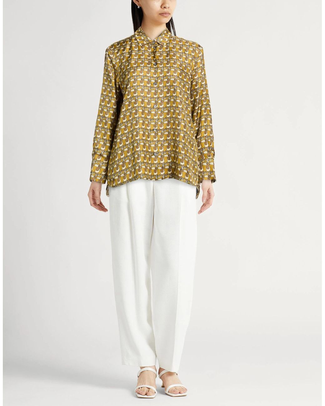 Max Mara Metallic Multi-Color Long Shirt