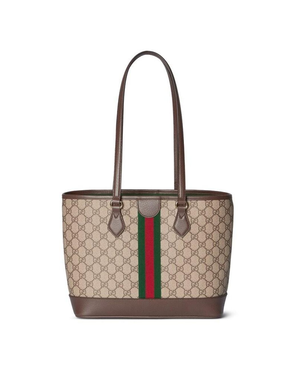 Gucci White Ophidia Medium Tote Bag