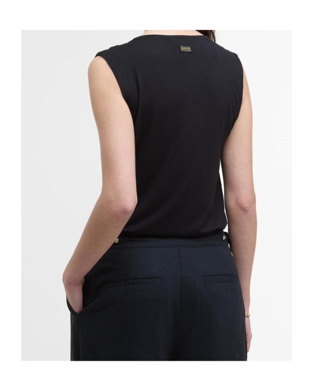 Barbour Black Saskia Top