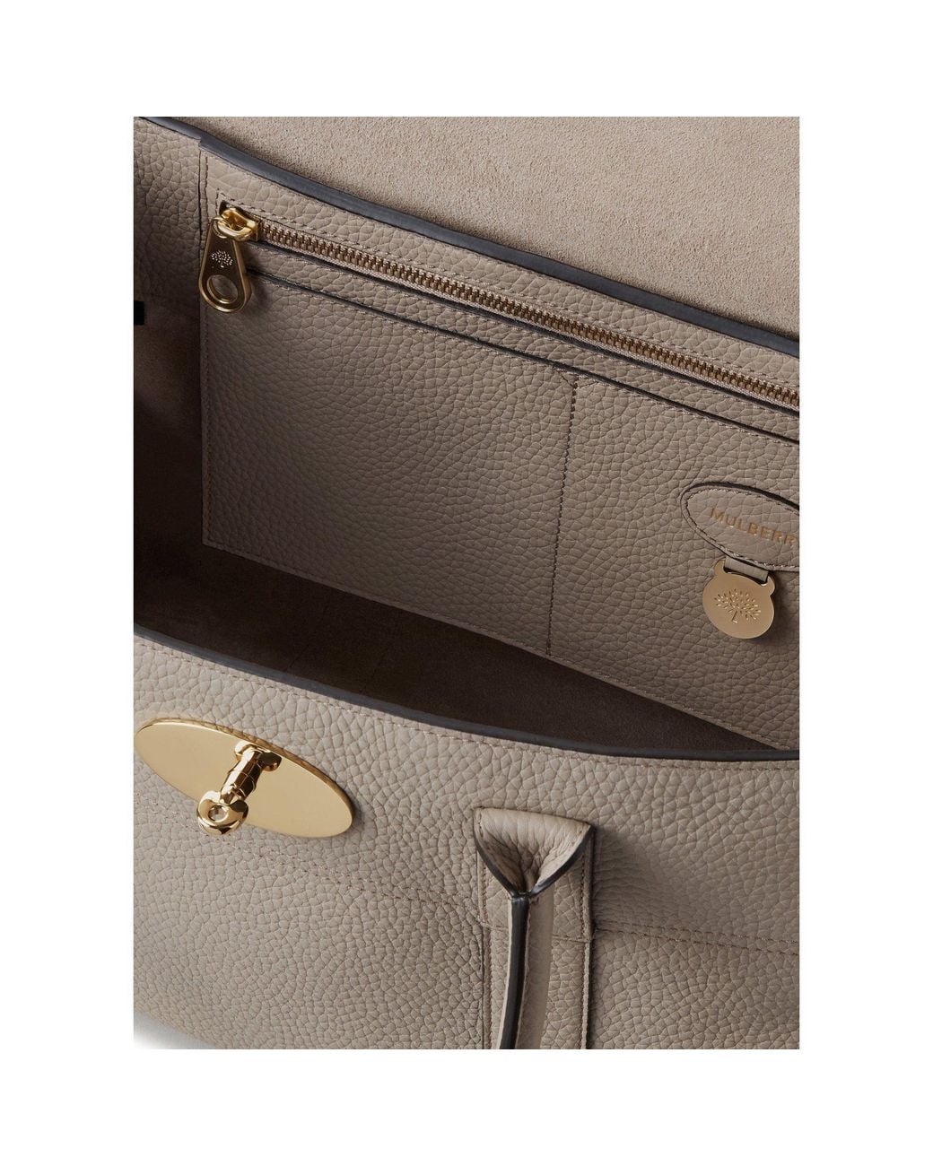 Mulberry Natural Solid Color Handbag