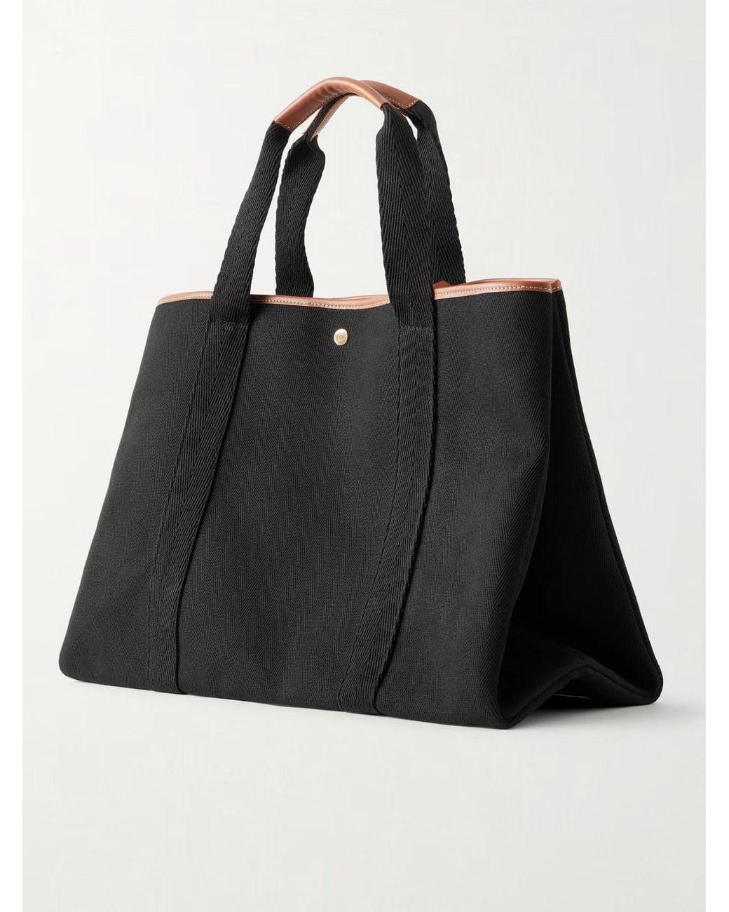 Rue de Verneuil Black Canvas Tote Bag