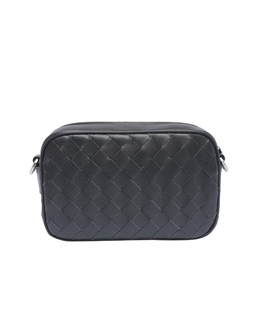 Bottega Veneta Gray Mini Intrecciato Camera Bag for men