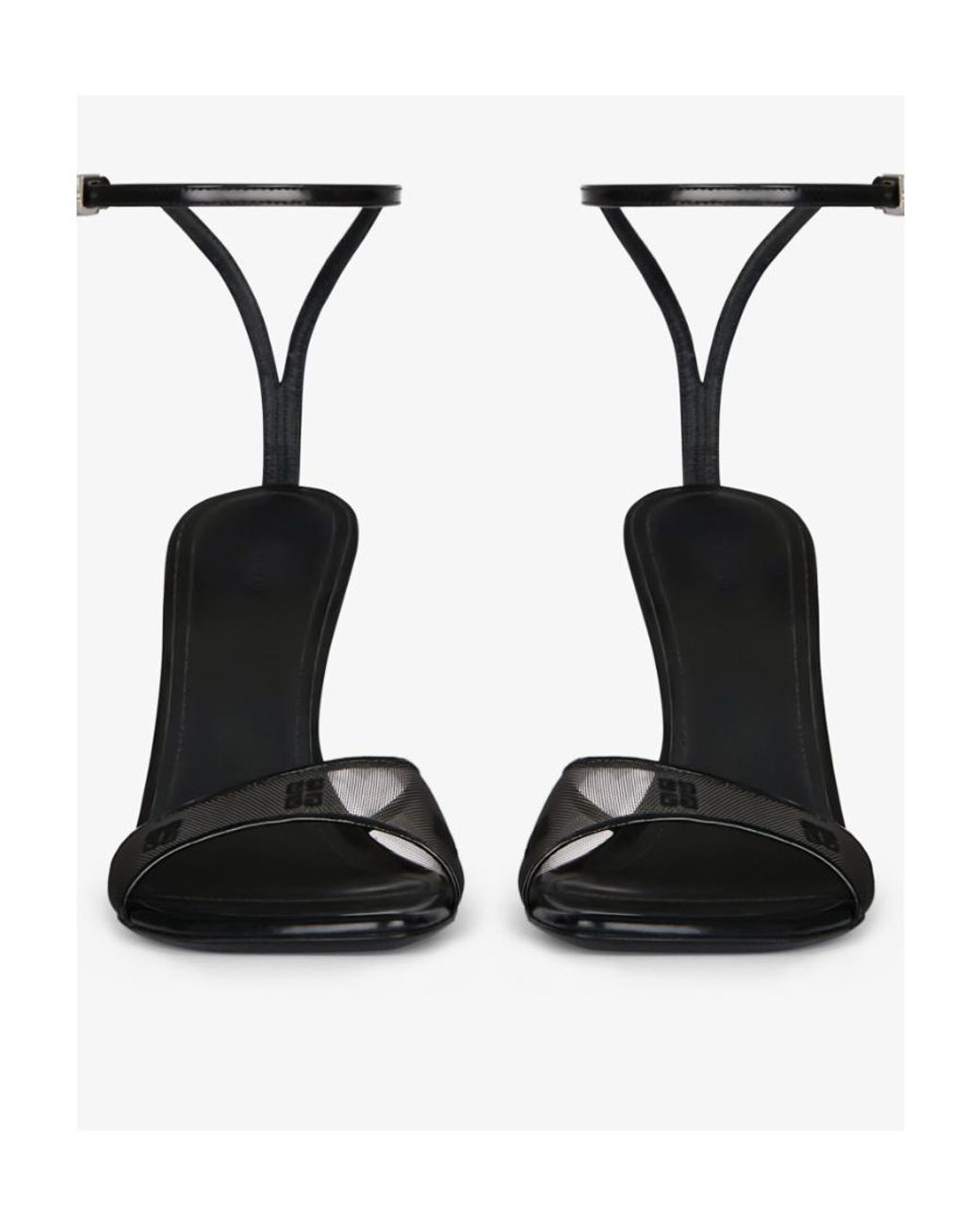 Givenchy White 4G Mesh Stitch Sandals