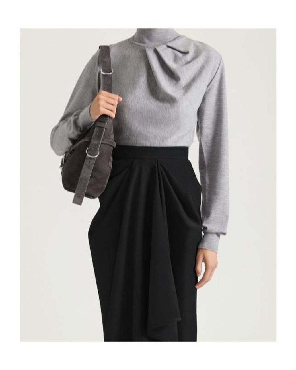 Givenchy Black Medium Voyou Bag Suede