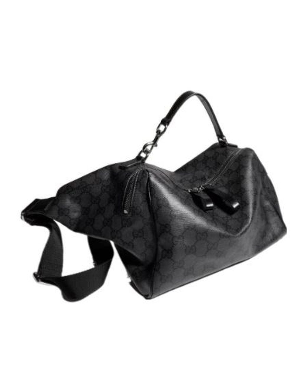 Gucci Black Small Crossbody Bag With Web for men