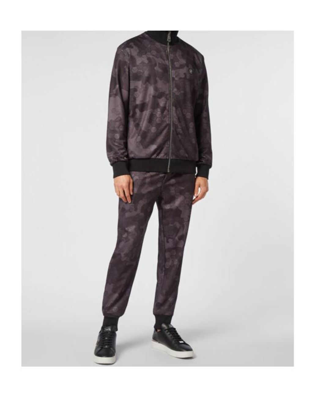 Philipp Plein Brown Camouflage Monogram Tracksuit for men