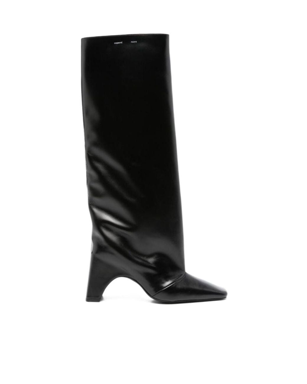 Coperni Black Bridge Square Toe Slip-On Boots
