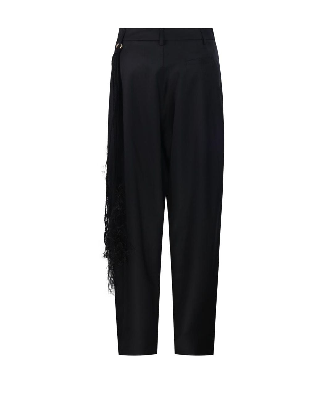 DARKPARK Black Casual Trousers With Belt Loops