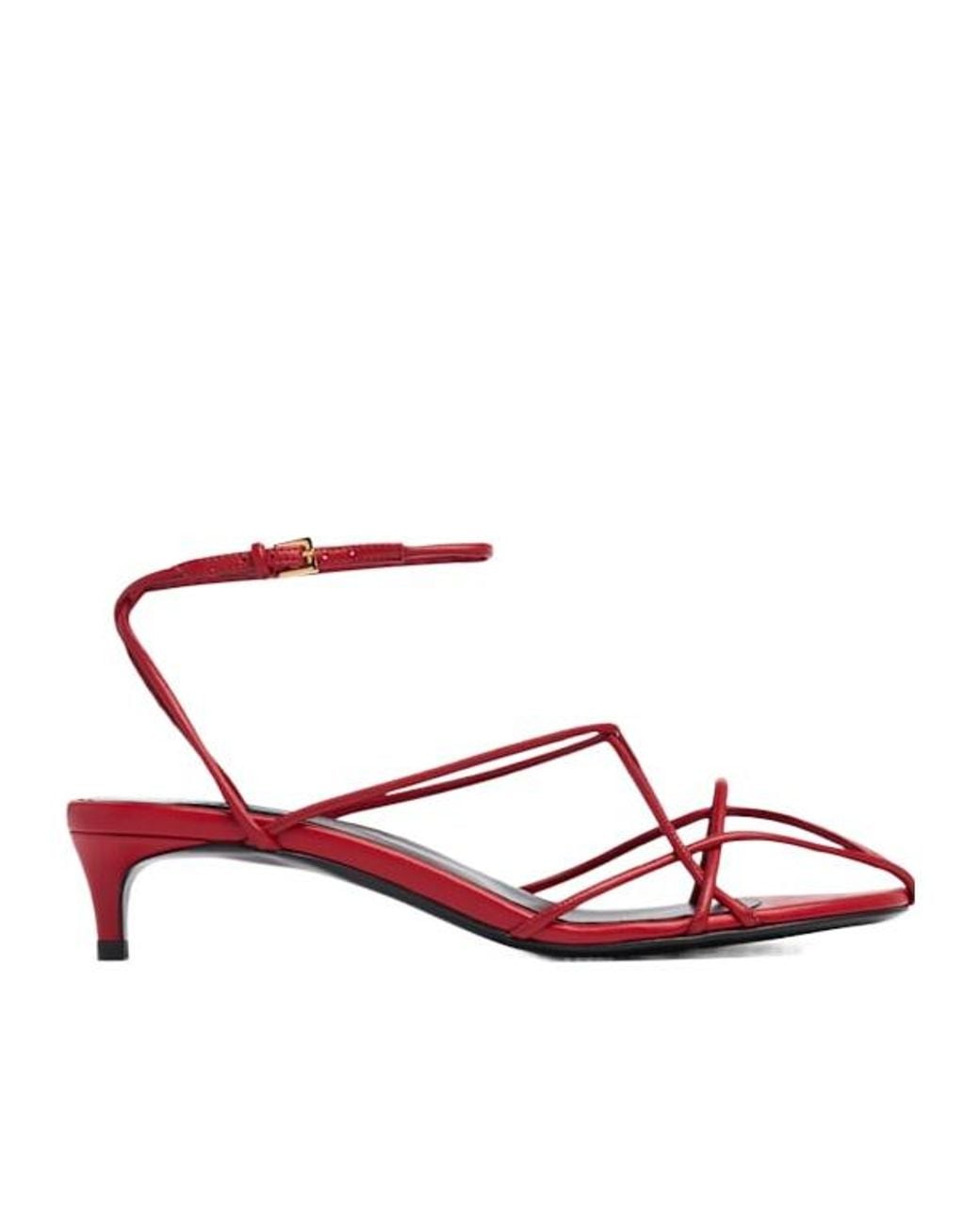 Khaite Pink Ankle Strap Sandals