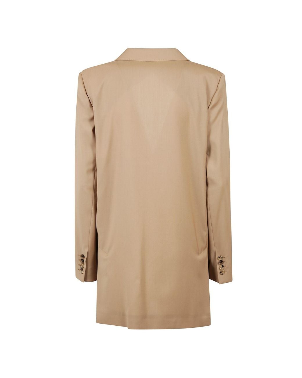Max Mara Natural Nebbie Button-Up Jacket
