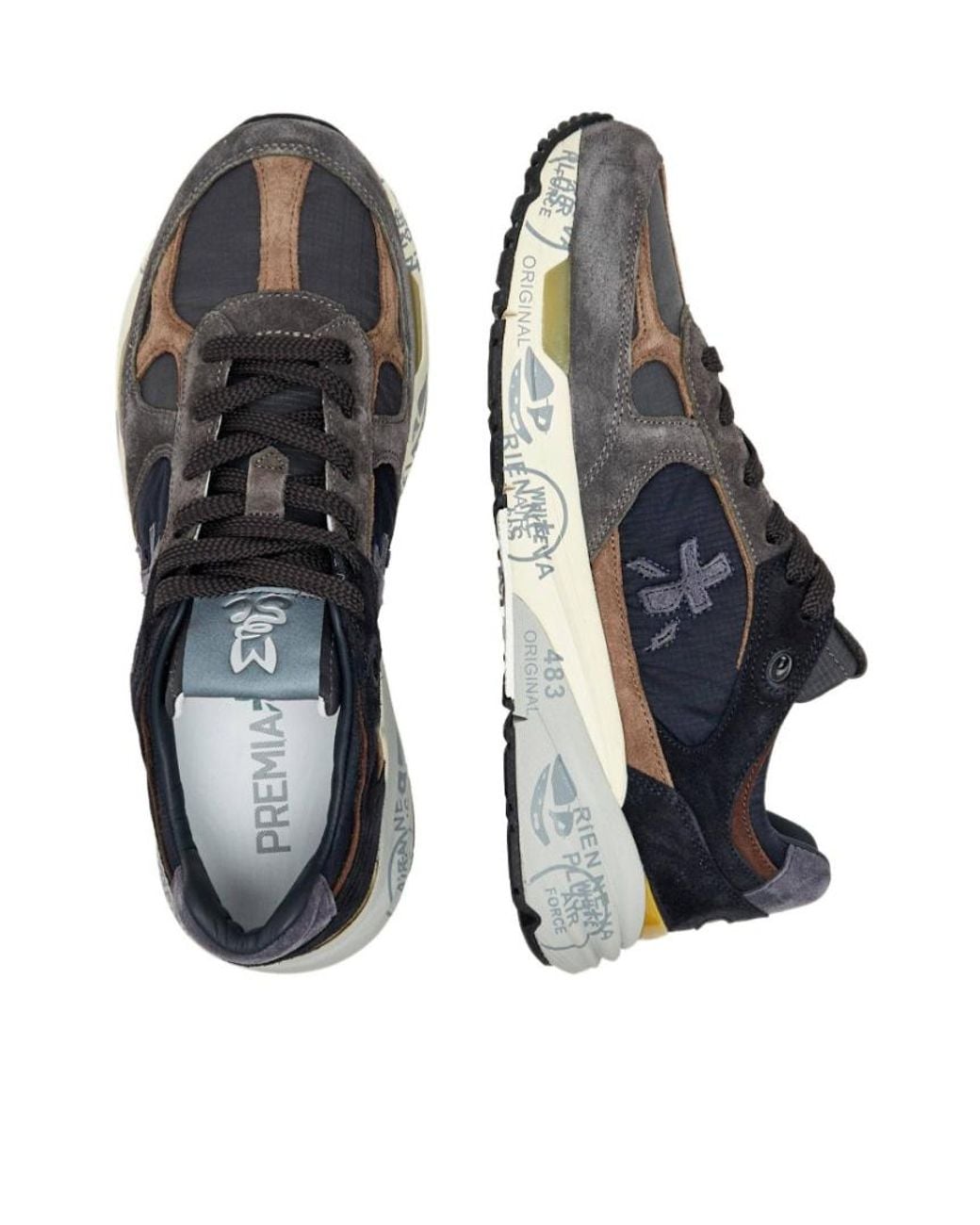 Premiata Black Mase Low-Top Sneakers for men