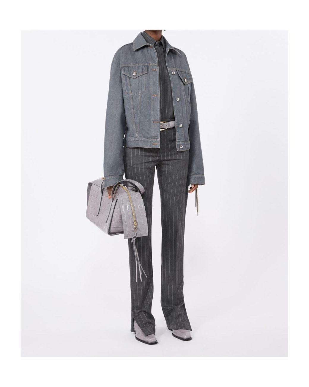 Sportmax Blue Button-Up Denim Jacket