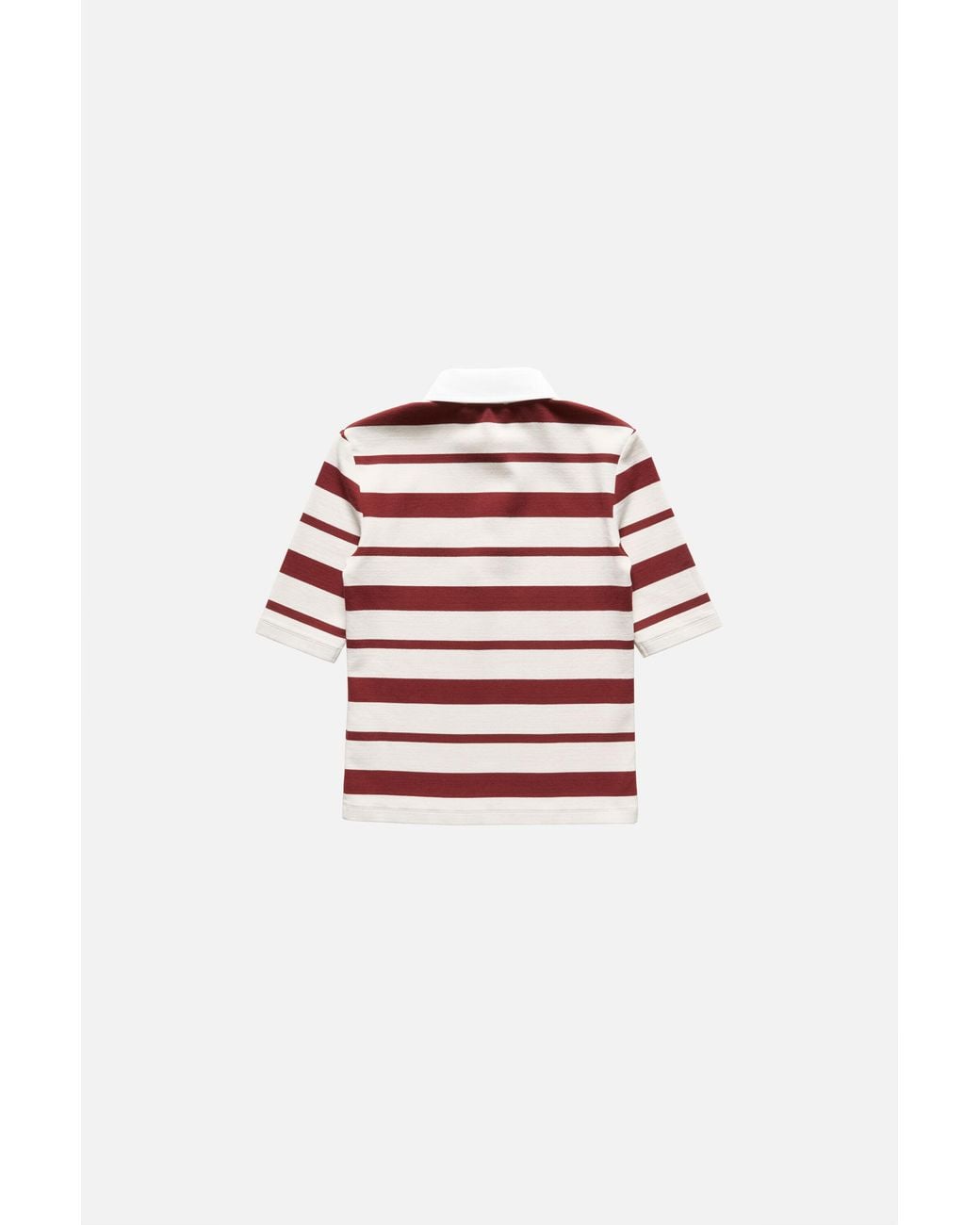 Acne Red Sailor Stripes Polo Shirt
