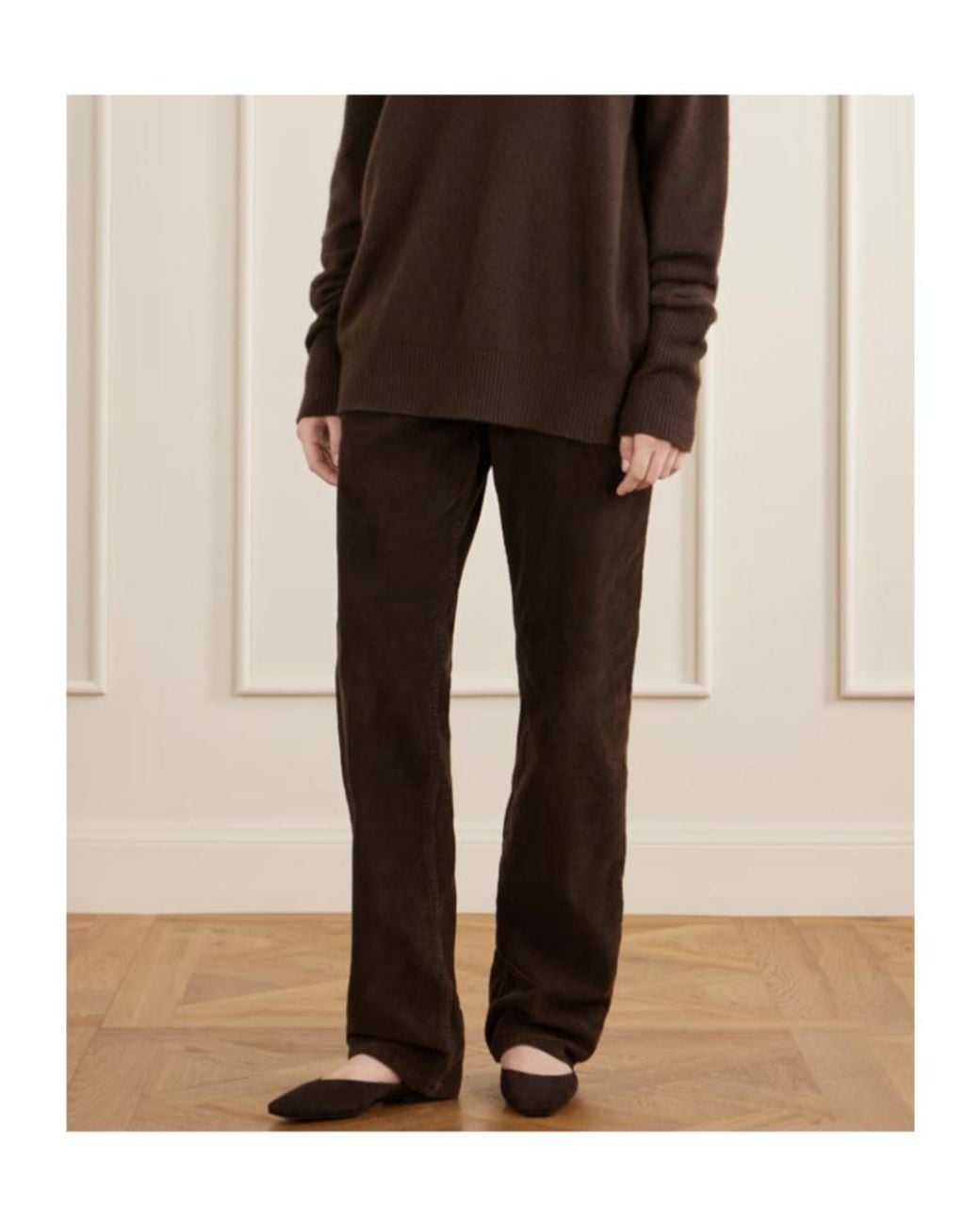 The Row Brown June Suede Mules