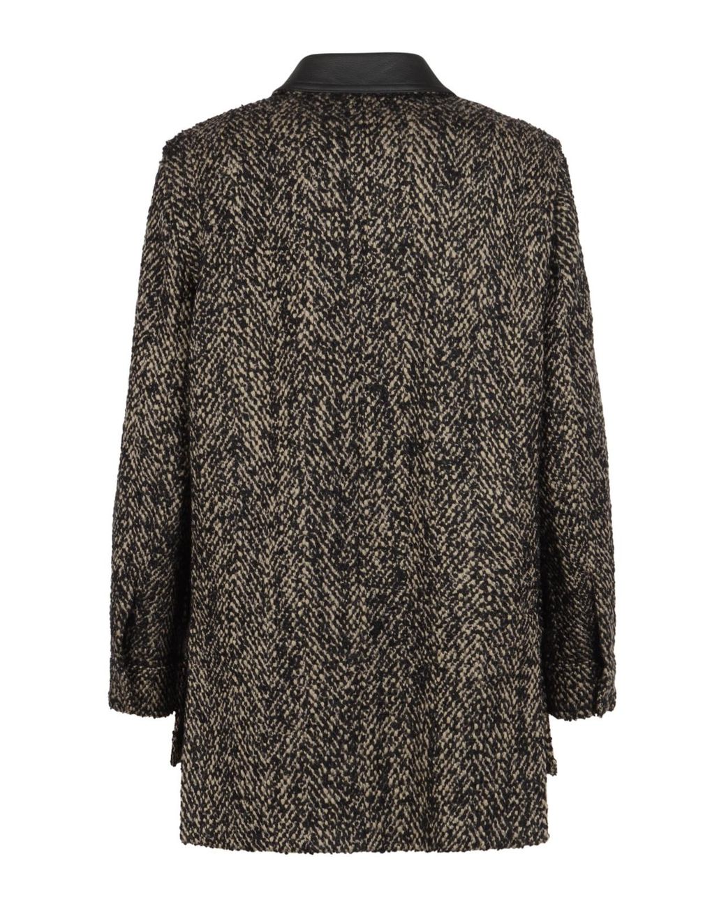 Max Mara Gray Angio Long-Sleeved Jacket